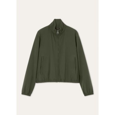 Loro Piana - Loro Piana Bomber Windbelt Stretch Storm, Woman, Ireland Green, Size: 46