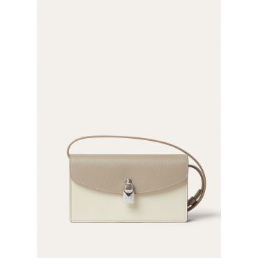 Loro Piana - Extra Pochette Linen Calf, Woman, Snowflakes/Dove/Antique Silver, Size: NR