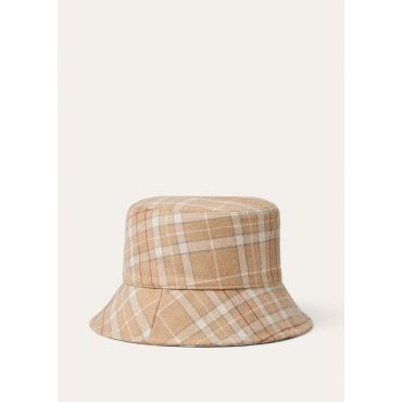 Loro Piana - Agata Bucket Loro Clan Flannel Storm, Woman, Noisette Cream Green, Size: L