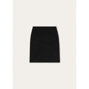 Loro Piana - Vivian Skirt Baby Cash Double, Woman, Black, Size: 44