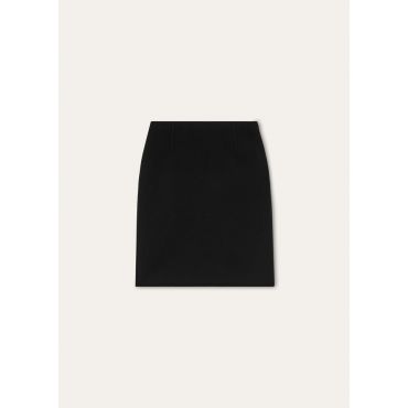 Loro Piana - Vivian Skirt Baby Cash Double, Woman, Black, Size: 40