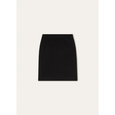 Loro Piana - Vivian Skirt Baby Cash Double, Woman, Black, Size: 44