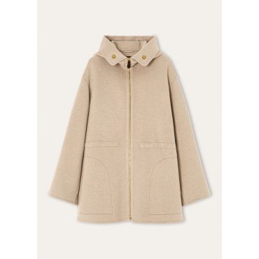 Loro Piana - Kevin Parka Baby Cash Double, Woman, Warm Sand Melange, Size: 40