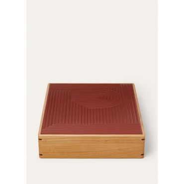 Loro Piana - Rect Box L Labyrinth Cherry Wood, Cherrywood Salt/Deep Kummel, Size: NR