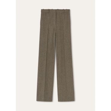 Loro Piana - Goldie Trousers Wish Cash Blenheim, Woman, Brown Sand Bluette, Size: 36