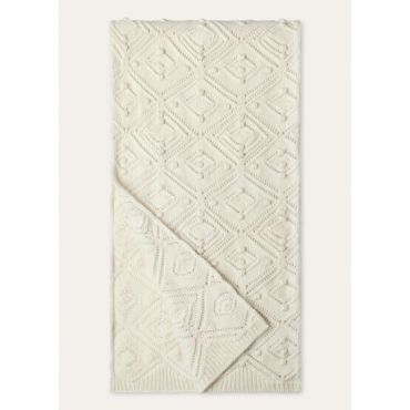 Loro Piana - La Plagne Scarf Cash Gg 5, Woman, White Snow, Size: NR