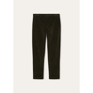 Loro Piana - Jarno Trousers Hamptons Corduroy, Man, Timber Green, Size: 58