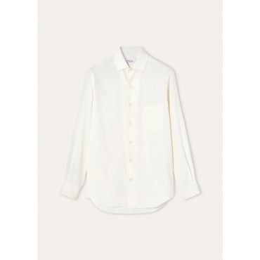 Loro Piana - Andre' Shirt Porcelain Silk, Man, Nougat, Size: M