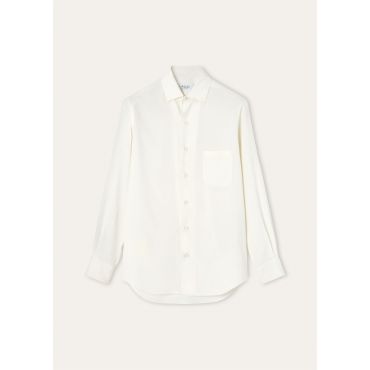 Loro Piana - Andre' Shirt Porcelain Silk, Man, Nougat, Size: M