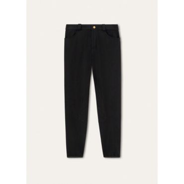 Loro Piana - Brendan Trousers Wl Cotton Tricotine, Man, Black, Size: 46