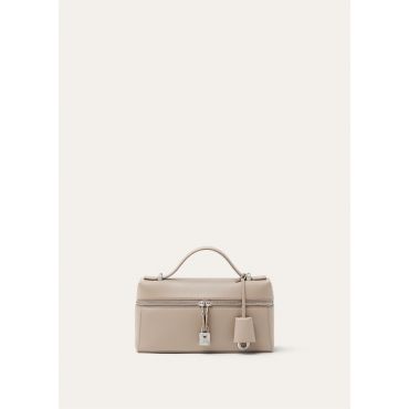 Loro Piana - Extra Bag L23 Linen Calf, Woman, Dove/Antique Silver, Size: NR