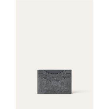 Loro Piana - Extra Cardholder Grained Nubuck, Man, Blue Green, Size: NR