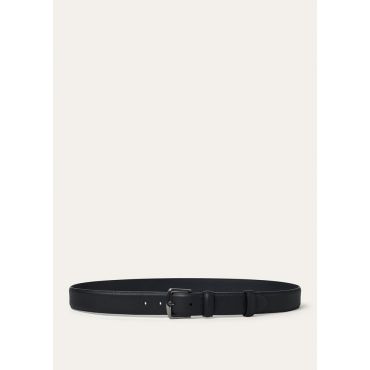 Loro Piana - Alsavel Belt Tender Calf, Man, Navy Blue, Size: 80