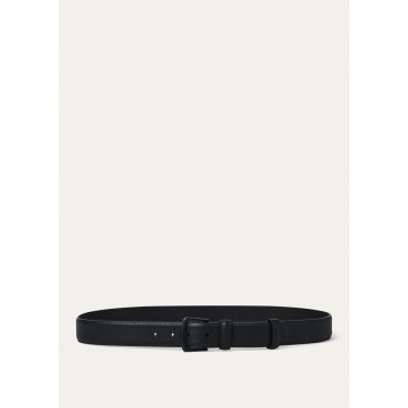 Loro Piana - Alsavel Belt Tender Calf, Man, Black, Size: 115