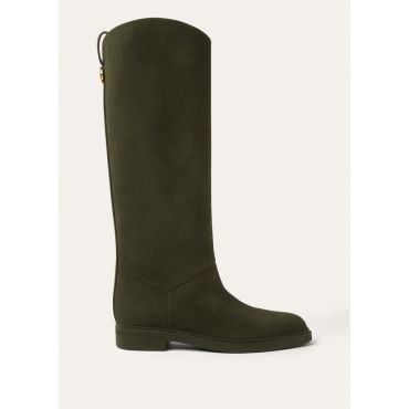 Loro Piana - Kilda Boot Smooth Nubuck Calf, Woman, Agave Green, Size: 41