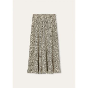 Loro Piana - Erika Skirt Golden Foliage Silk Lame', Woman, Cornsilk/Black, Size: 44