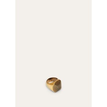Loro Piana - Guilloché Ring, Antique Gold, Size: M