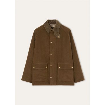 Loro Piana - Kade Caban Waxed Moleskin, Man, Woodland Fern, Size: 50