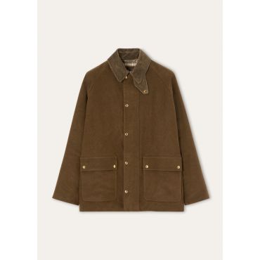 Loro Piana - Kade Caban Waxed Moleskin, Man, Woodland Fern, Size: 50