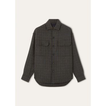 Loro Piana - Ambrose Overshirt Elgin Check, Man, Blue/Brown, Size: 50