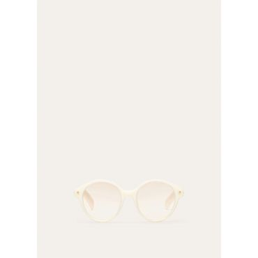 Loro Piana - Joan Sunglasses, Whisper White/Brown Gold, Size: NR