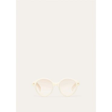 Loro Piana - Joan Sunglasses, Whisper White/Brown Gold, Size: NR