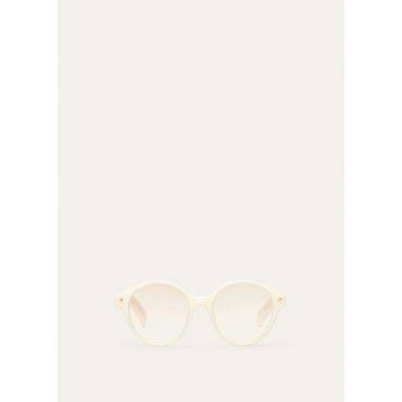Loro Piana - Joan Sunglasses, Whisper White/Brown Gold, Size: NR