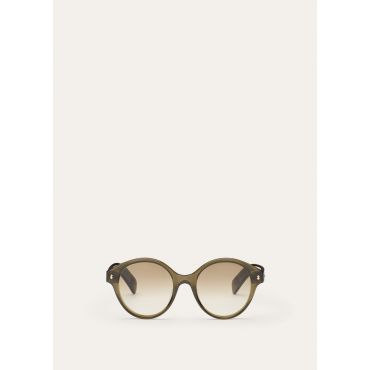 Loro Piana - Joan Sunglasses, 98F - OLIVE BROWN GOLD, Size: NR