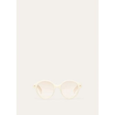 Loro Piana - Joan Sunglasses, Whisper White/Brown Gold, Size: NR
