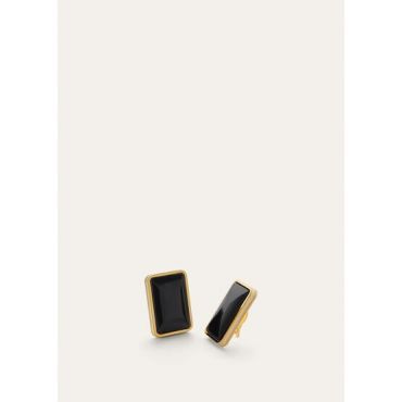 Loro Piana - Bonbon Earrings Brass With Enamel, Woman, Jewel Sun Gold/Black/Whisper White, Size: NR