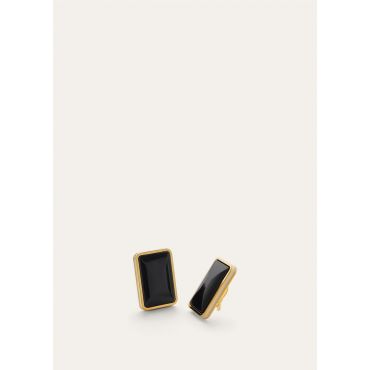 Loro Piana - Bonbon Earrings Brass With Enamel, Woman, Jewel Sun Gold/Black/Whisper White, Size: NR