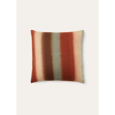 Loro Piana - Cushion Shaded Stripe Wool Cash, Kummel/Brown, Size: NR