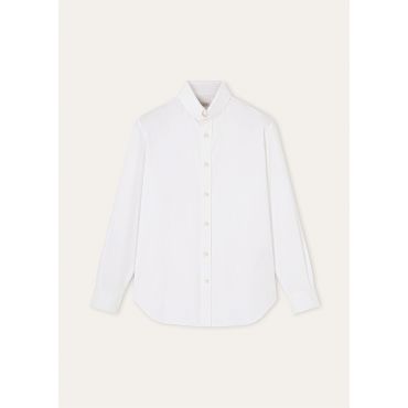 Loro Piana - Elia Dylan Collar Shirt Ginestra, Man, Optical White, Size: 42