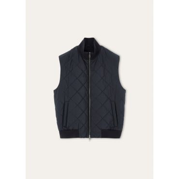 Loro Piana - Ampay Vest Windwish Storm, Man, Navy Blue, Size: 54