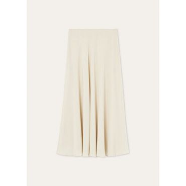 Loro Piana - Erika Skirt Plumetis, Woman, Creamy Vanilla, Size: 42