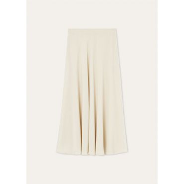 Loro Piana - Erika Skirt Plumetis, Woman, Creamy Vanilla, Size: 42