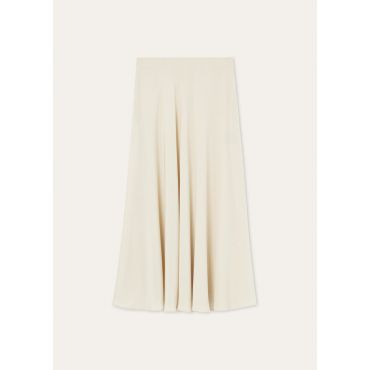 Loro Piana - Erika Skirt Plumetis, Woman, Creamy Vanilla, Size: 40