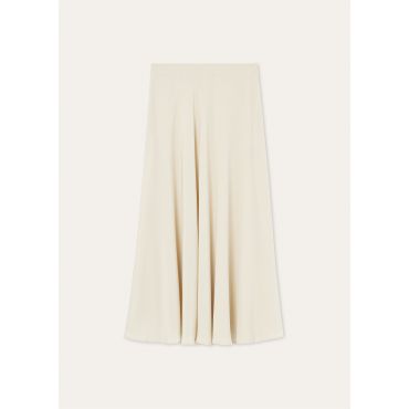 Loro Piana - Erika Skirt Plumetis, Woman, Creamy Vanilla, Size: 42