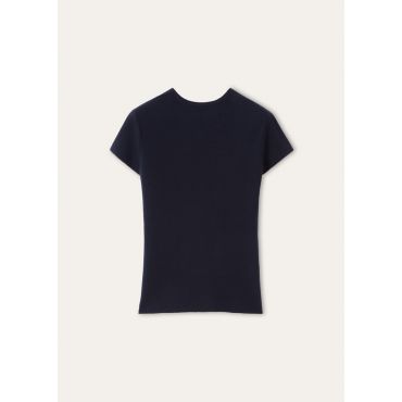 Loro Piana - Kamet Ss Crewneck Sweater Top Cash Gg 18, Woman, Blue Navy, Size: 42