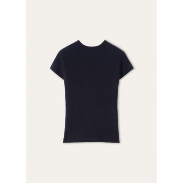 Loro Piana - Kamet Ss Crewneck Sweater Top Cash Gg 18, Woman, Blue Navy, Size: 42
