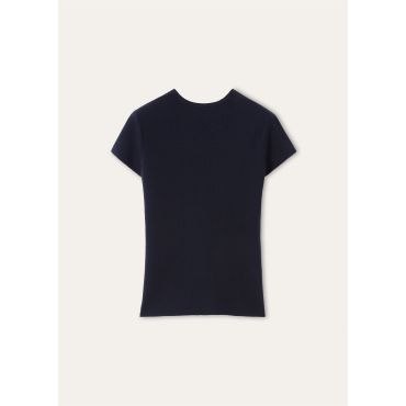 Loro Piana - Kamet Ss Crewneck Sweater Top Cash Gg 18, Woman, Blue Navy, Size: 42