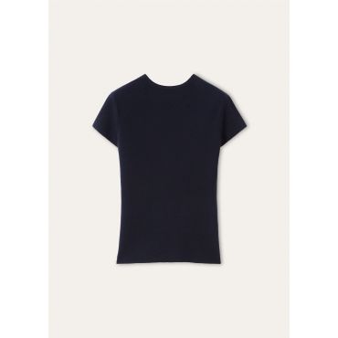 Loro Piana - Kamet Ss Crewneck Sweater Top Cash Gg 18, Woman, Blue Navy, Size: 42