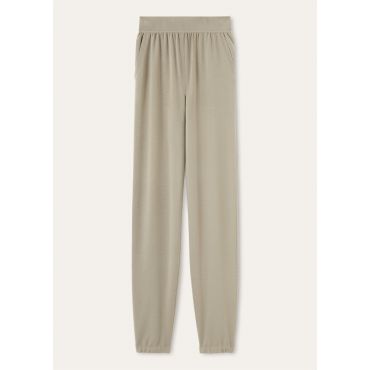 Loro Piana - Iconic Royal Lightness Pants Wool Silk Gg 18, Woman, Moss Haven, Size: 36
