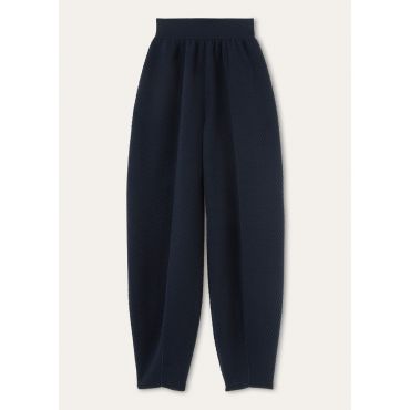 Loro Piana - Quilted Royal Lightness Trousers Wool Silk Gg 14, Woman, Blue Navy, Size: XS