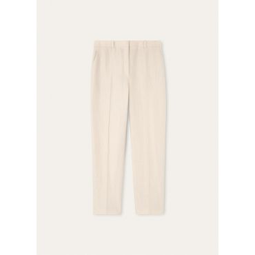 Loro Piana - Neo Derk Trousers Antigua, Woman, Clear Oyster, Size: 44