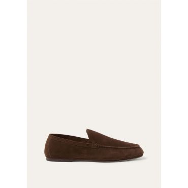 Loro Piana - Summer Anton Walk Loafer Suede, Man, Terra, Size: 41
