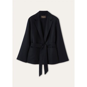 Loro Piana - Ardin Caban Royal Lightness, Woman, Blue Navy, Size: 42