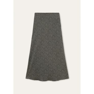 Loro Piana - Simona Skirt Pepper Grains Silk, Woman, Black/Ivory, Size: 38