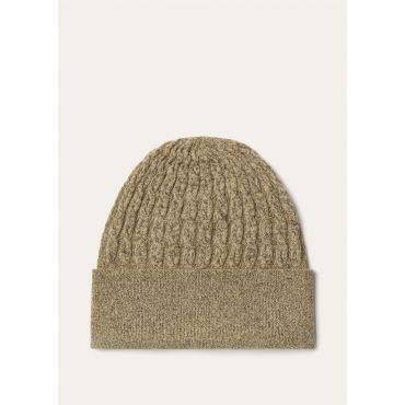 Loro Piana - Bihar Beanie Wool Silk Gg 14, Woman, Sepia Pepper, Size: M