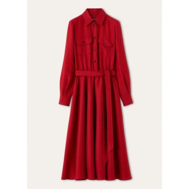 Loro Piana - Adriel Dress Antigua, Woman, Red Apple, Size: 40